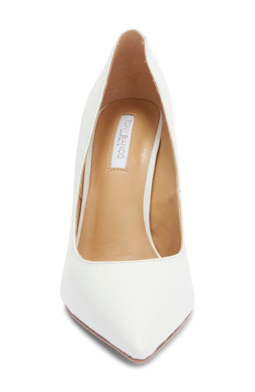 Tony Bianco Anja Pointed Toe Pump In White