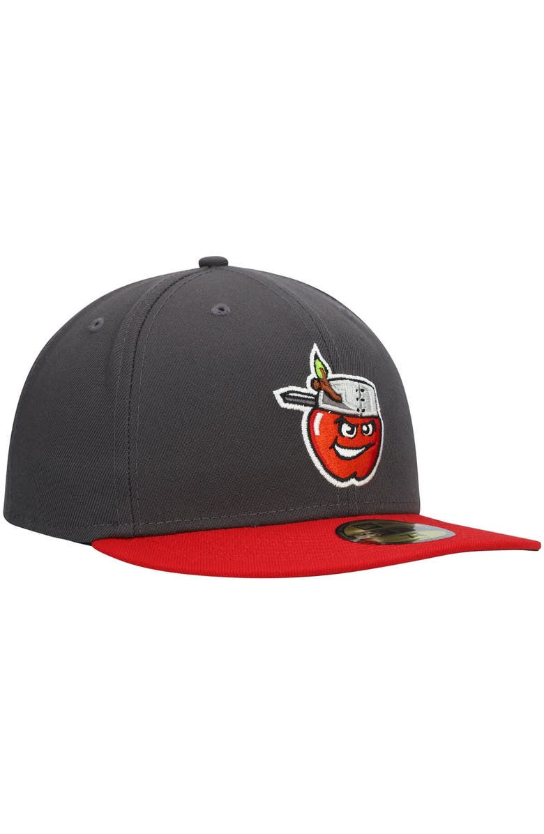 New Era Men's New Era Gray Fort Wayne TinCaps Authentic Collection Road 59FIFTY Fitted Hat, Alternate, color, 
