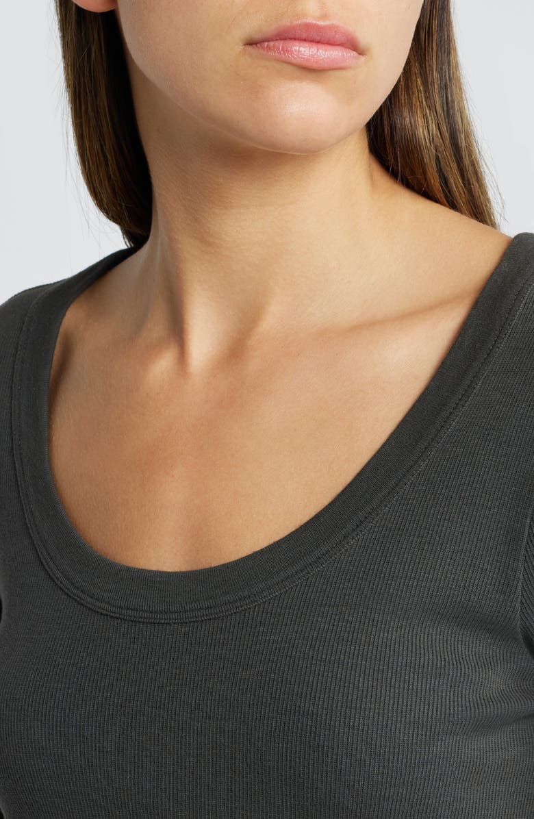 Treasure & Bond Scoop Neck Long Sleeve Cotton & Modal T-Shirt, Alternate, color,