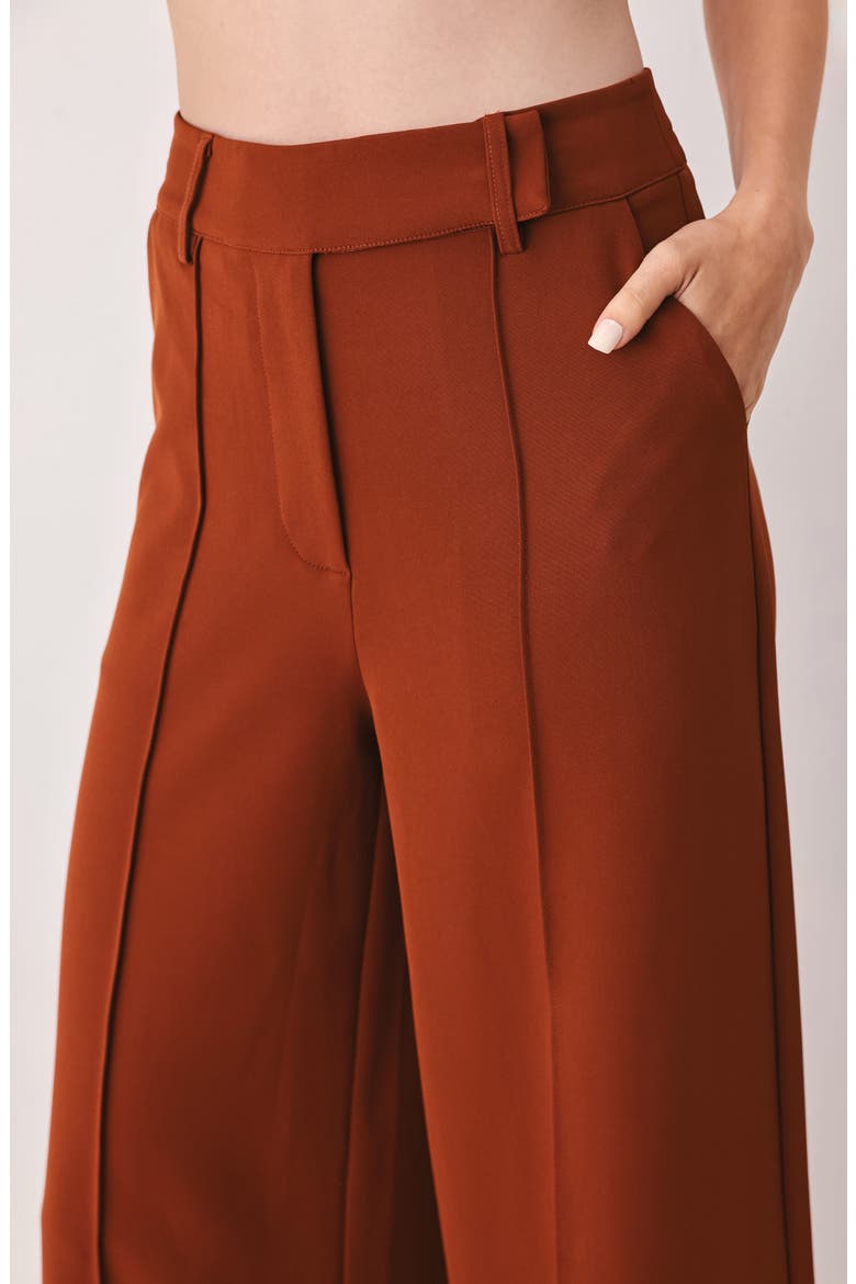 Wide Leg Career Pants, Alternate, color, RUST