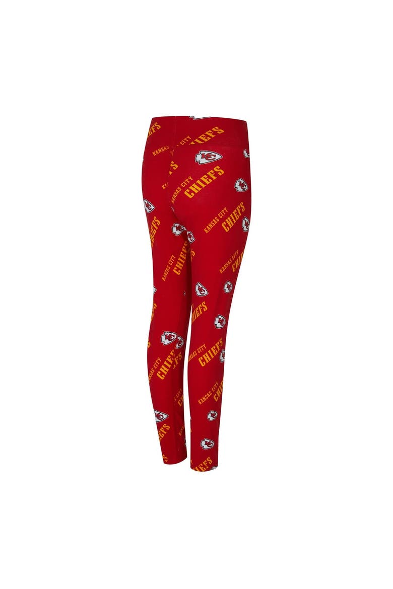 Women's Concepts Sport Red Kansas City Chiefs Mosaic Allover Print Leggings, Alternate, color, Red