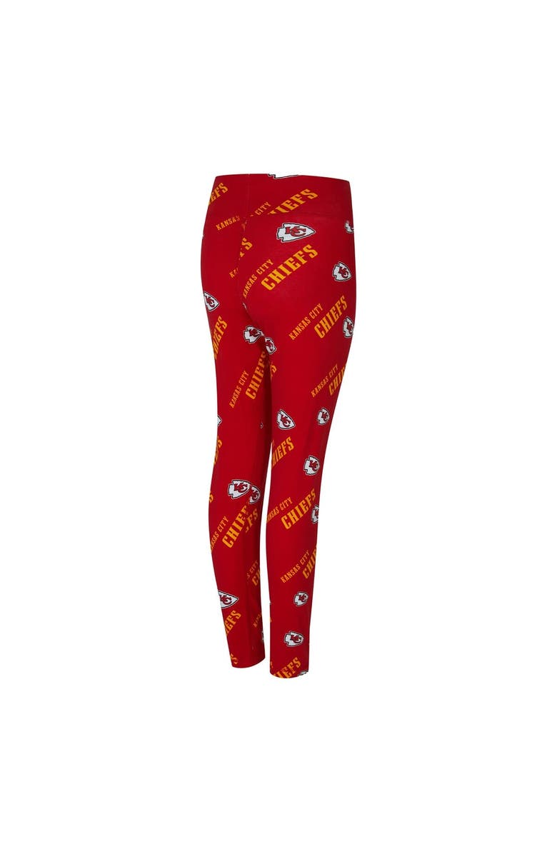 CONCEPTS SPORT Women's Concepts Sport Red Kansas City Chiefs Mosaic Allover Print Leggings, Alternate, color, Red