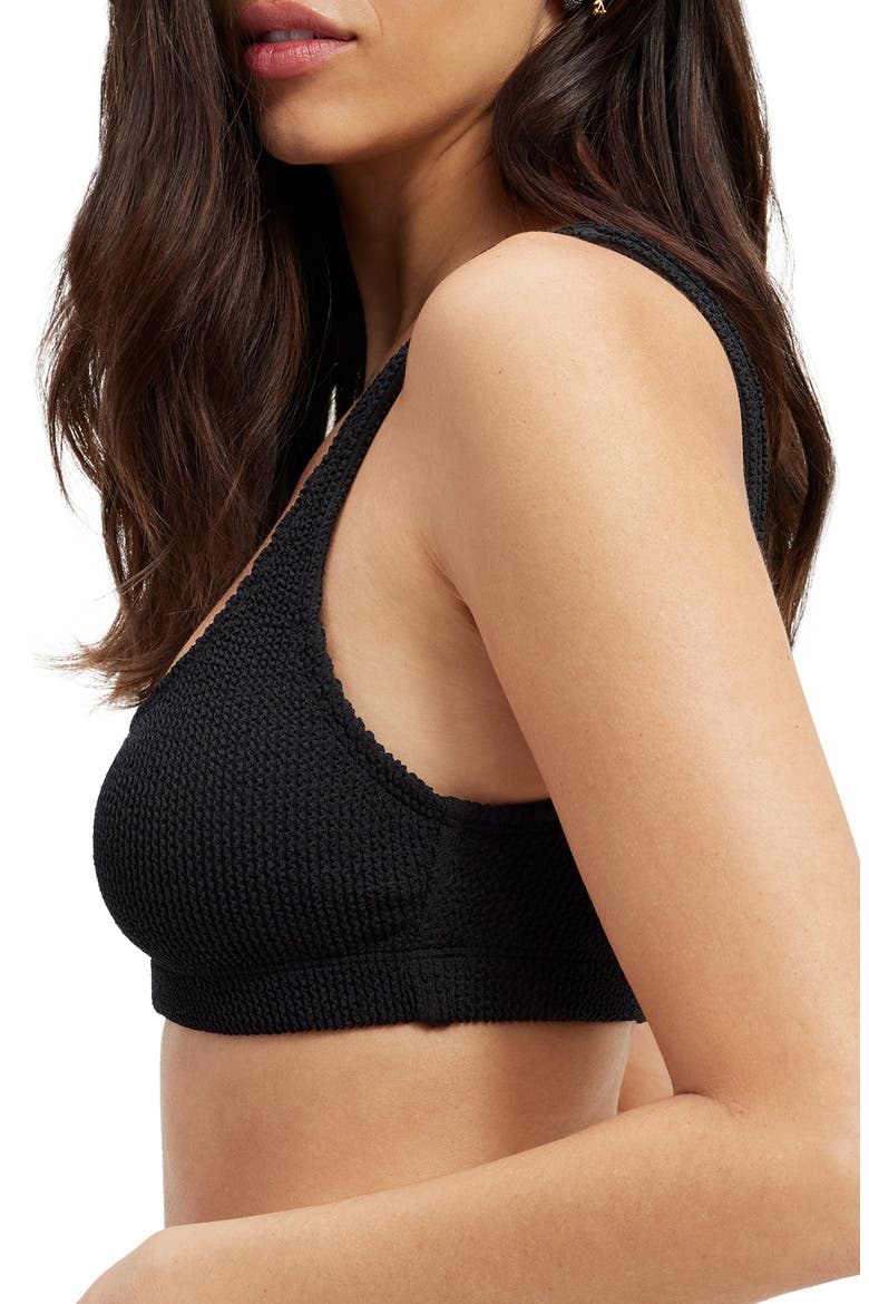 Always Fits Scoop Bikini Top, Alternate, color, BLACK002