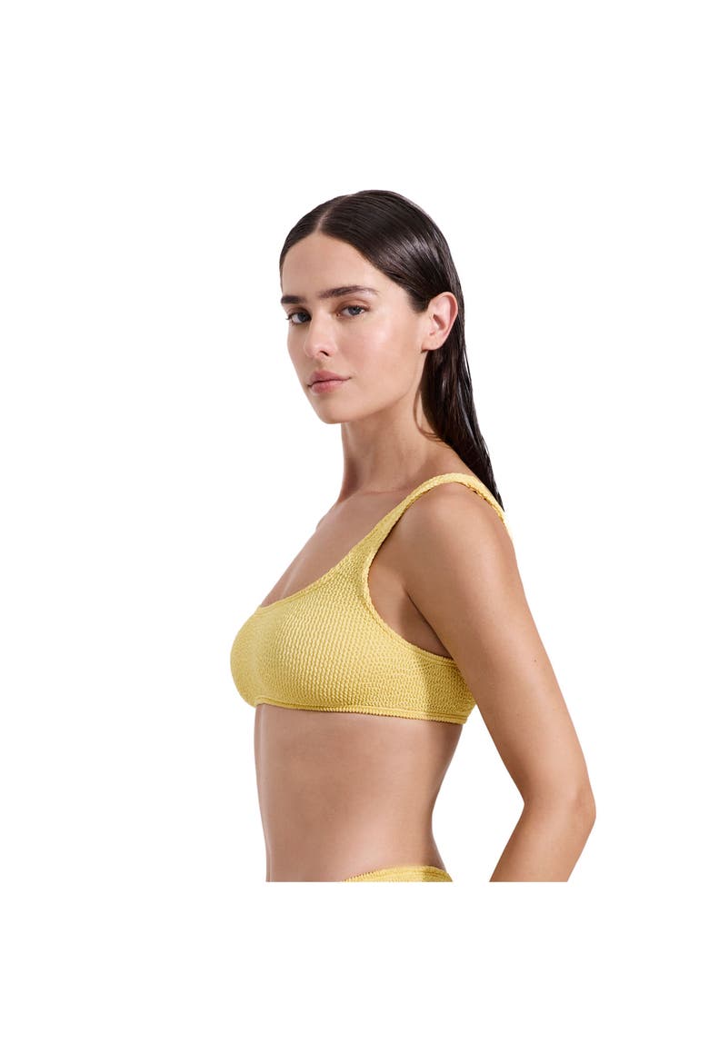 Tulum Square Neck Bikini Top, Alternate, color, Yellow