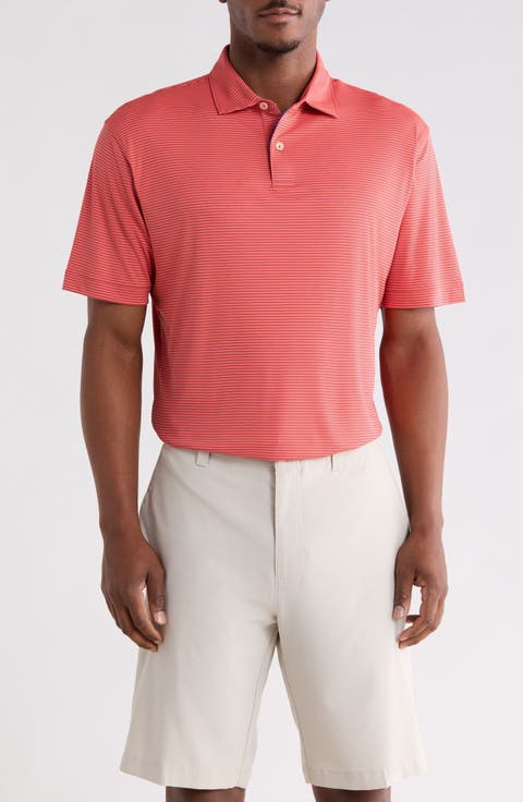 Featherweight Stripe Performance Polo