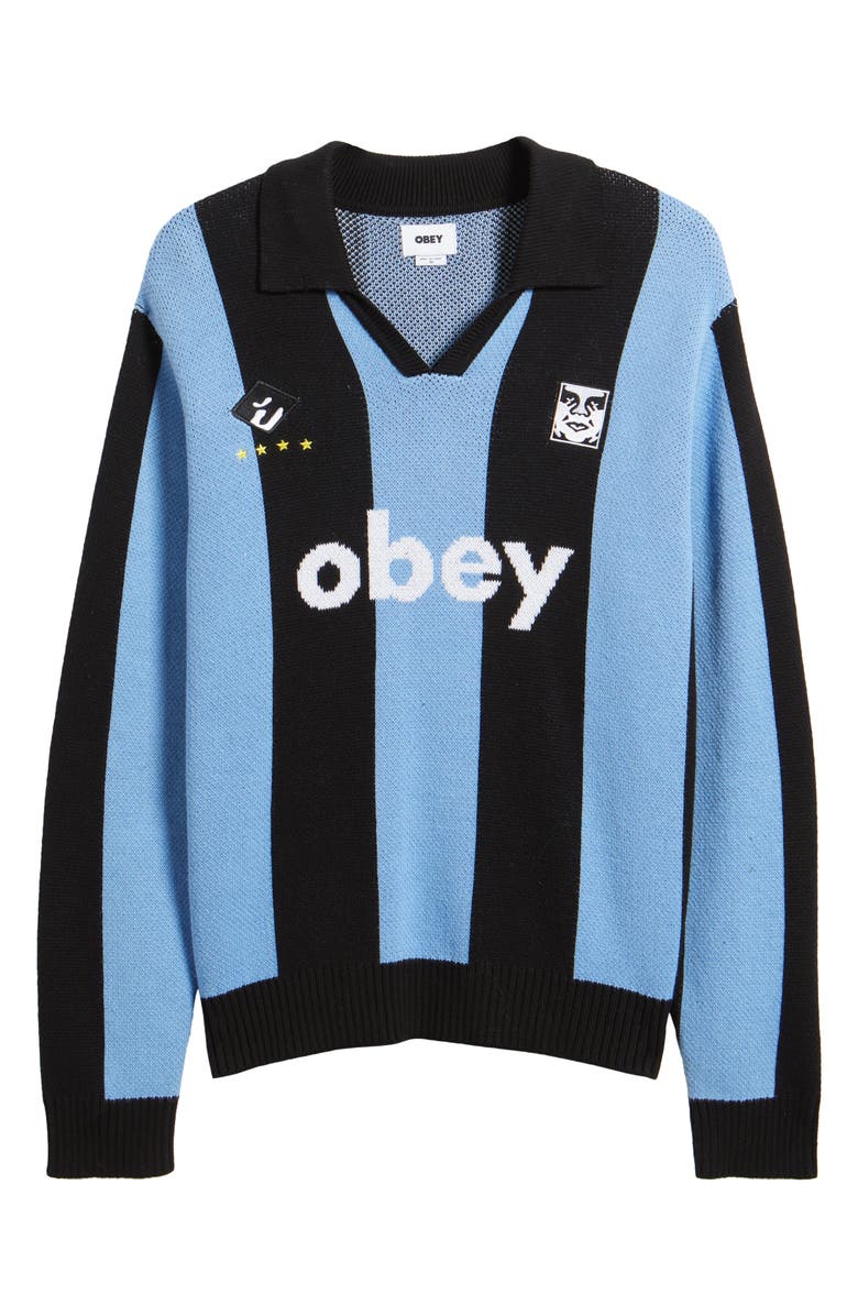 Obey Stripe Soccer Jersey Sweater, Alternate, color,