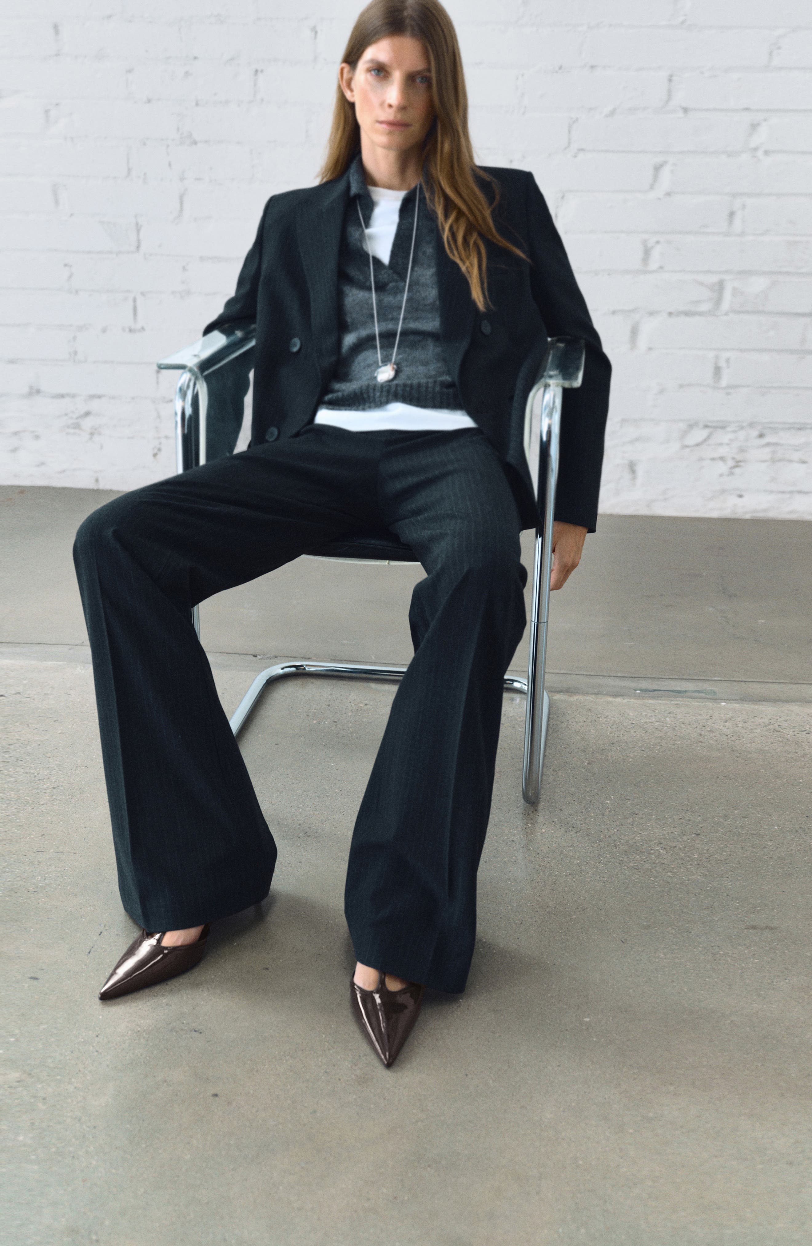 MANGO T-Strap Kitten Heel Pump, Alternate, color, Khaki Brown