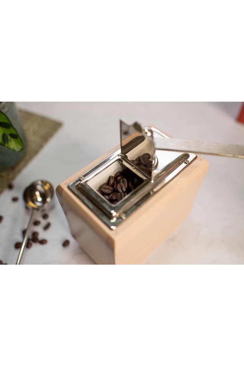 Santiago Manual Hand Crank Coffee Mill, Alternate, color, Brown