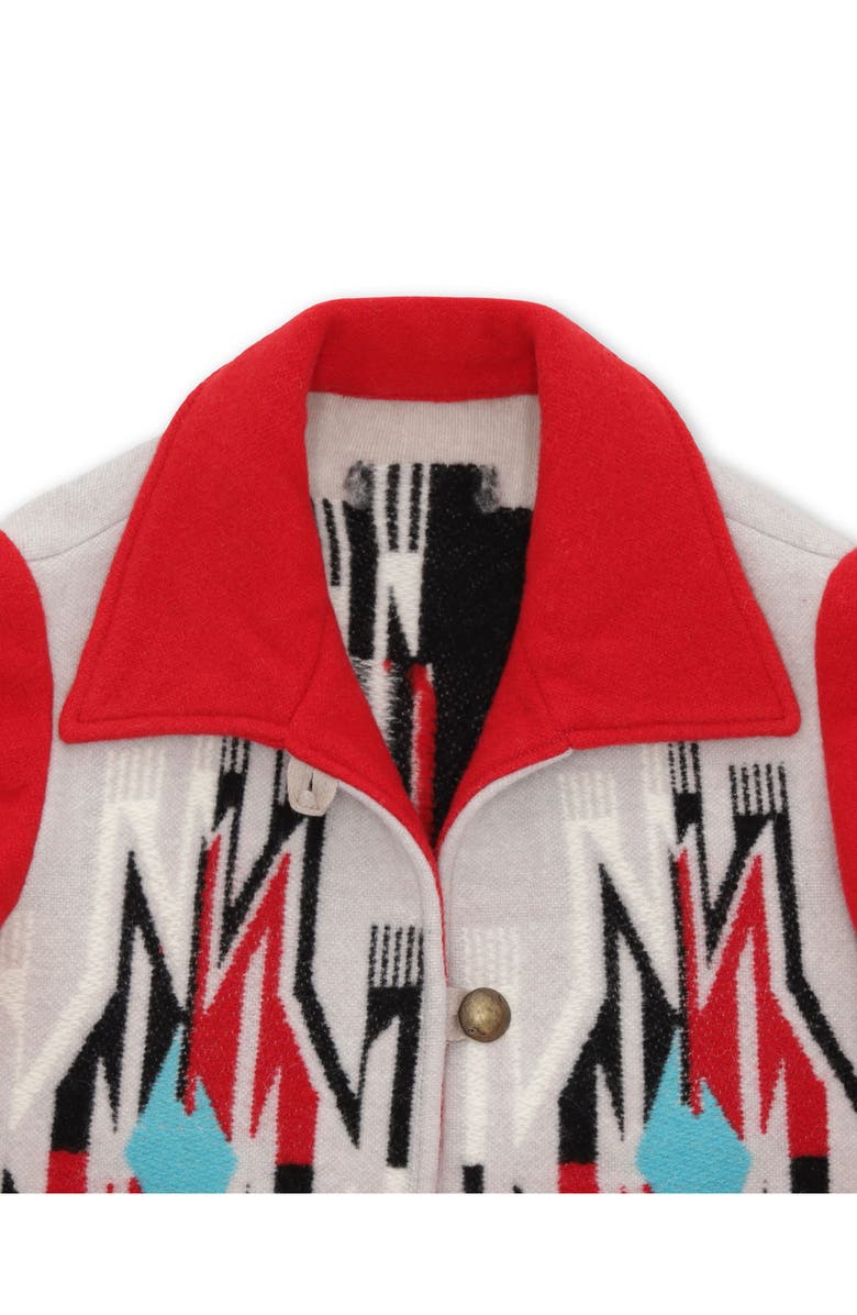 Fortela Fearce Navajo Wool Blend Jacket, Alternate, color, Navajo Red