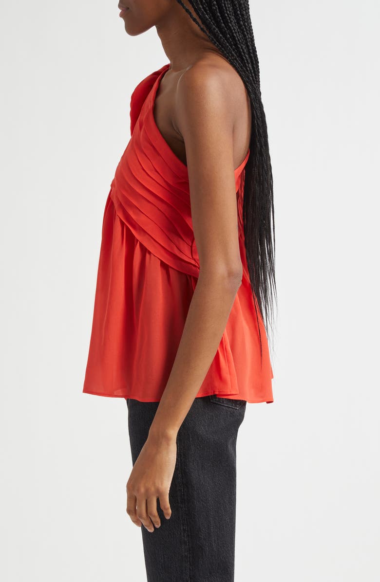FARM Rio Red Rose One-Shoulder Top, Alternate, color,