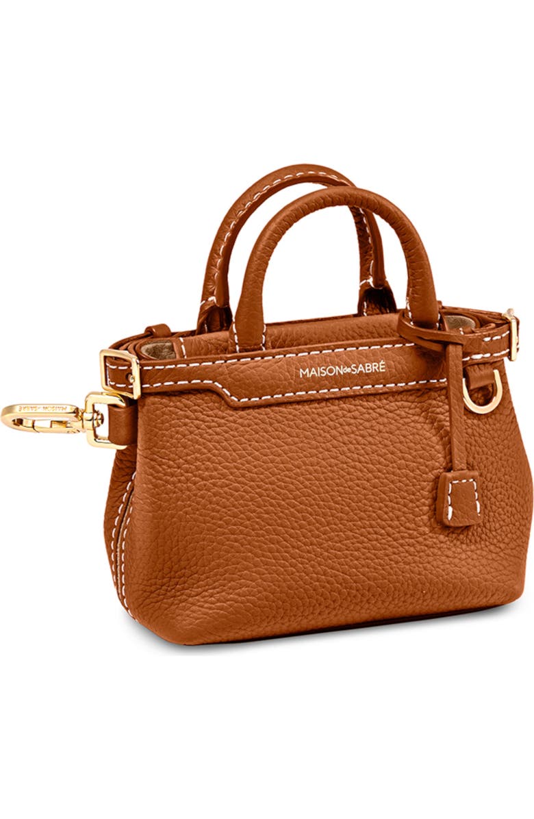 MAISON de SABRÉ The SABRÉMOJI Petite Palais Charm, Alternate, color, Pecan Brown