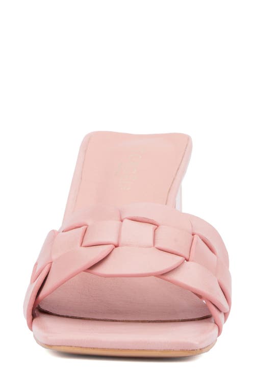 Torgeis Ela Woven Slide Sandal In Blush