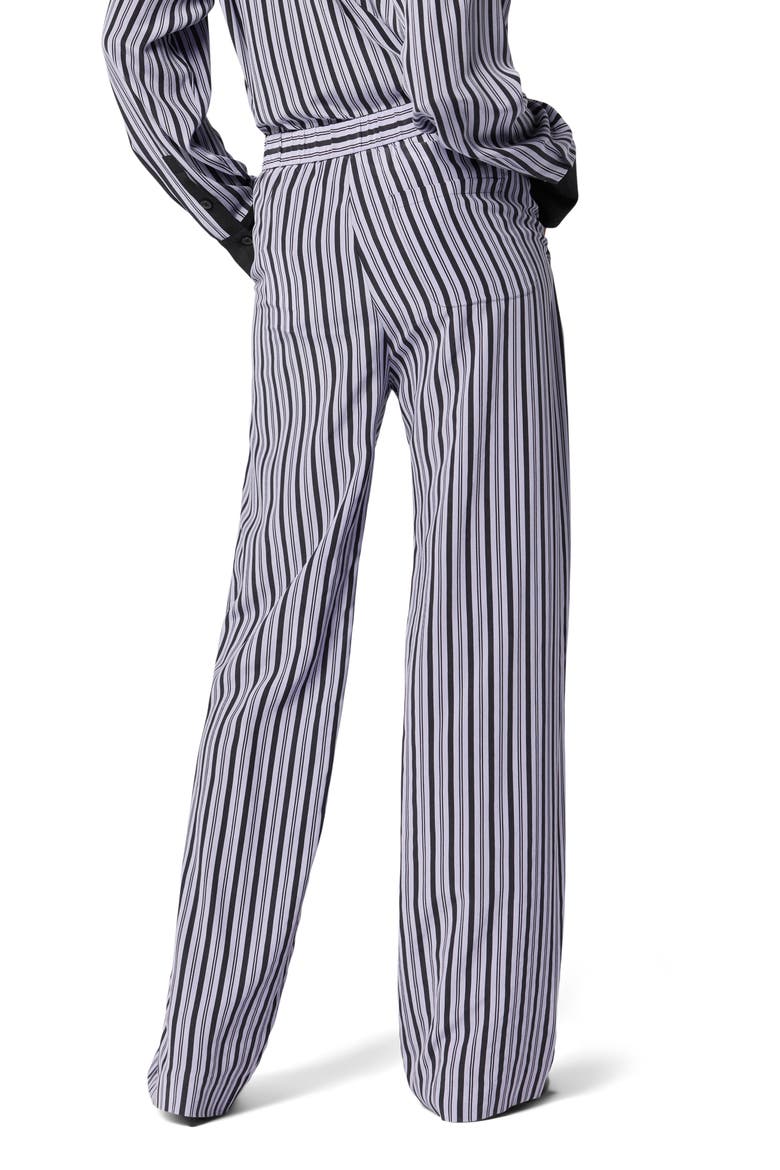 Aeslin Stripe Silk Trousers, Alternate, color, LANGUID LAVENDER AND TRUE BLACK