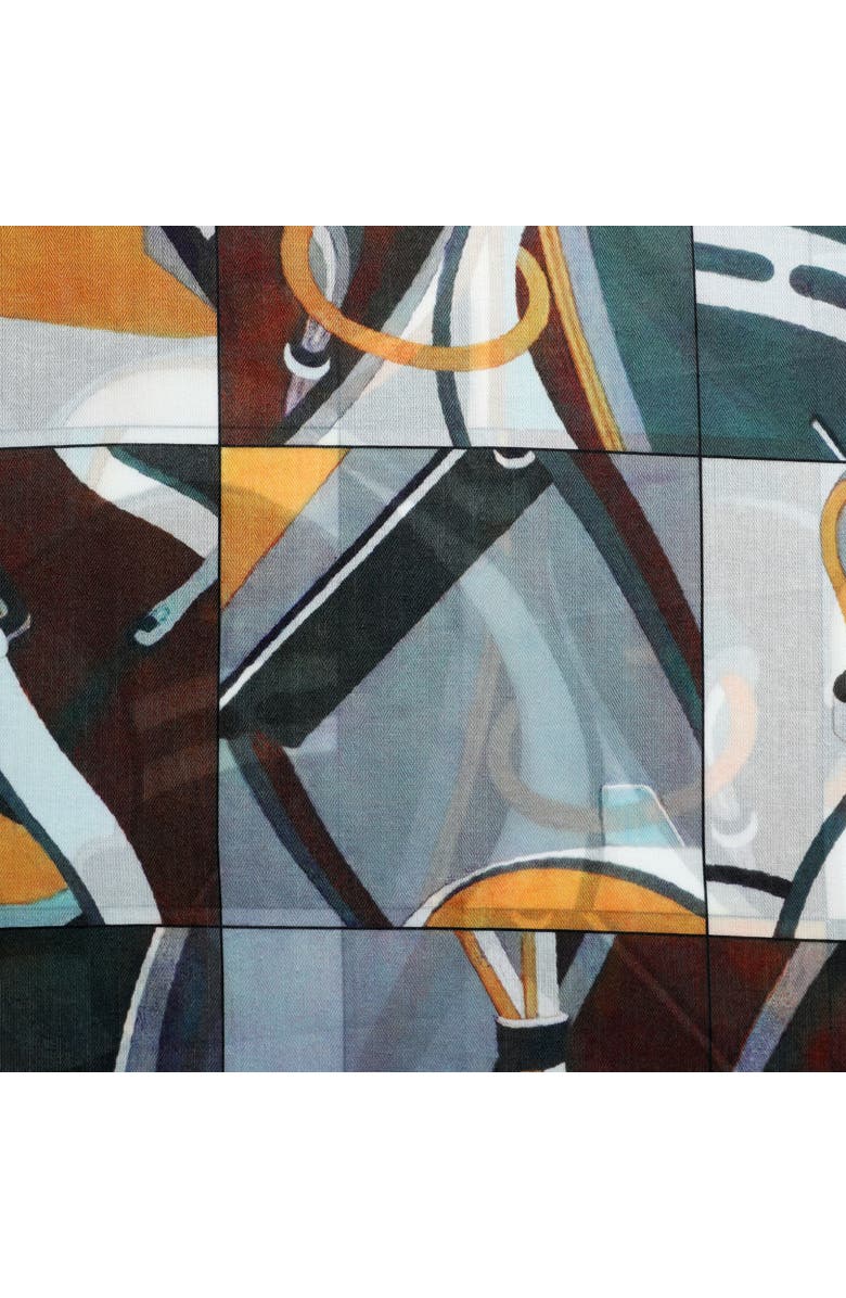 Youzey The Romey Scarf, Alternate, color, Orange/Black