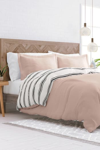 Premium Ultra Soft Desert Stripe 3-Piece Reversible Duvet Cover Set