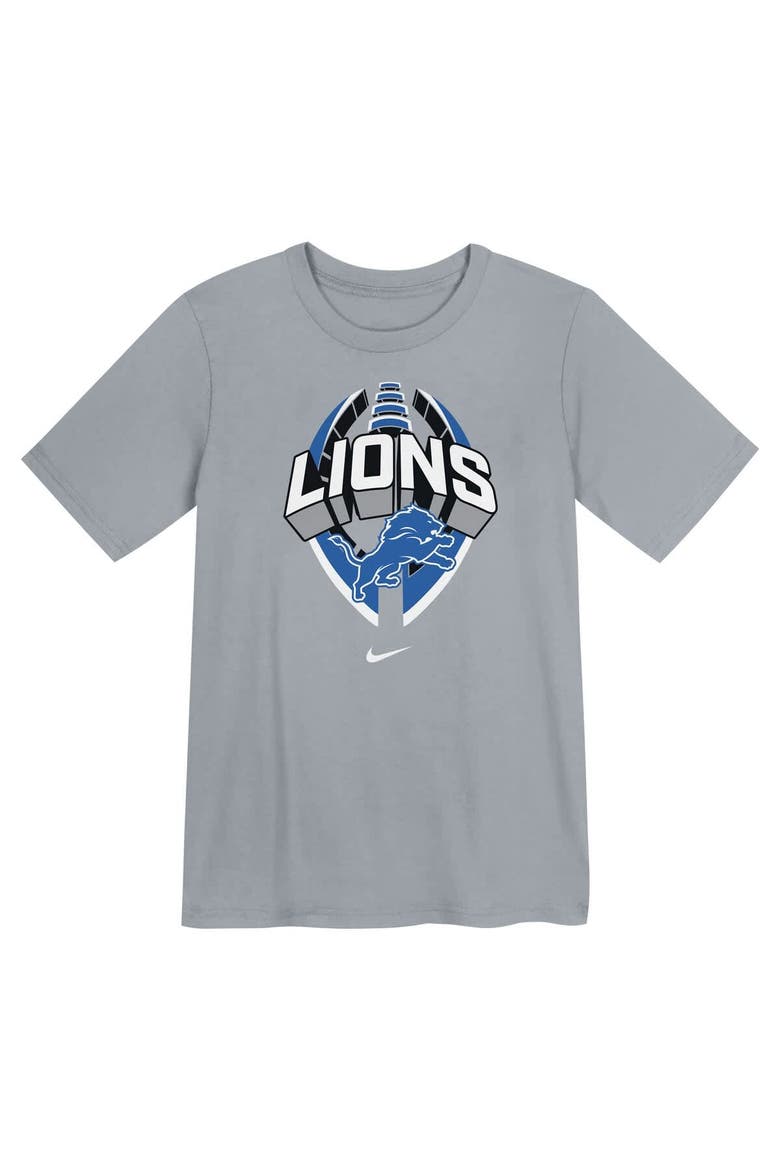 Preschool Nike Gray Detroit Lions Icon Legend Performance T-Shirt, Alternate, color, Gray