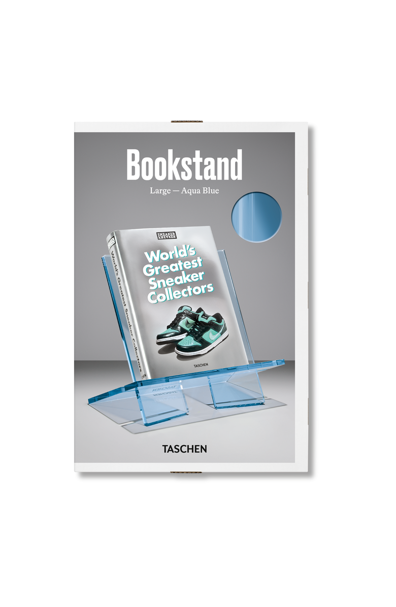 Taschen Bookstand. Large. Aqua Blue, Main, color, Multicolor