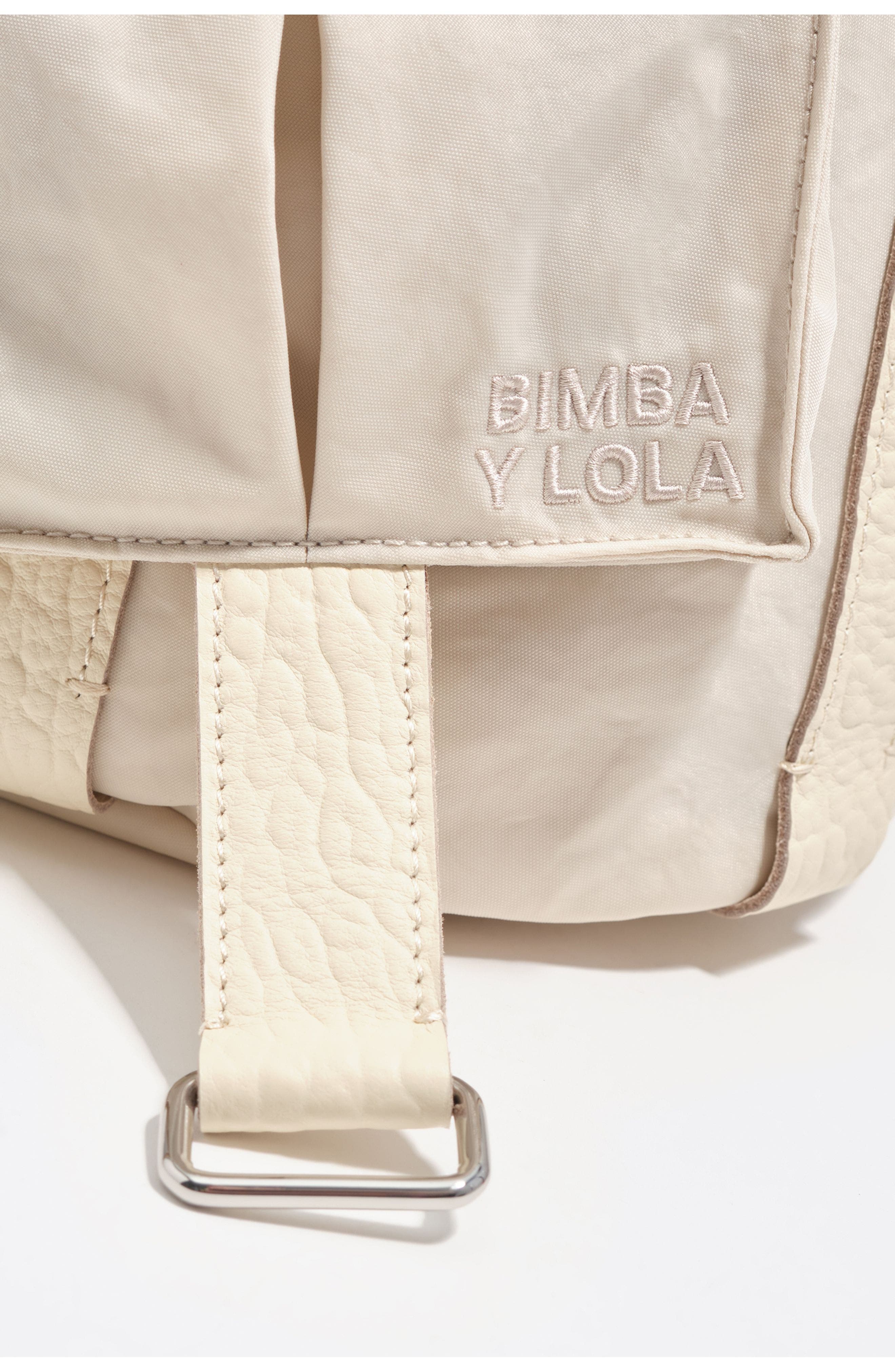 Bimba y Lola Large Bucket Shoulder Bag, Alternate, color, Stonewhite