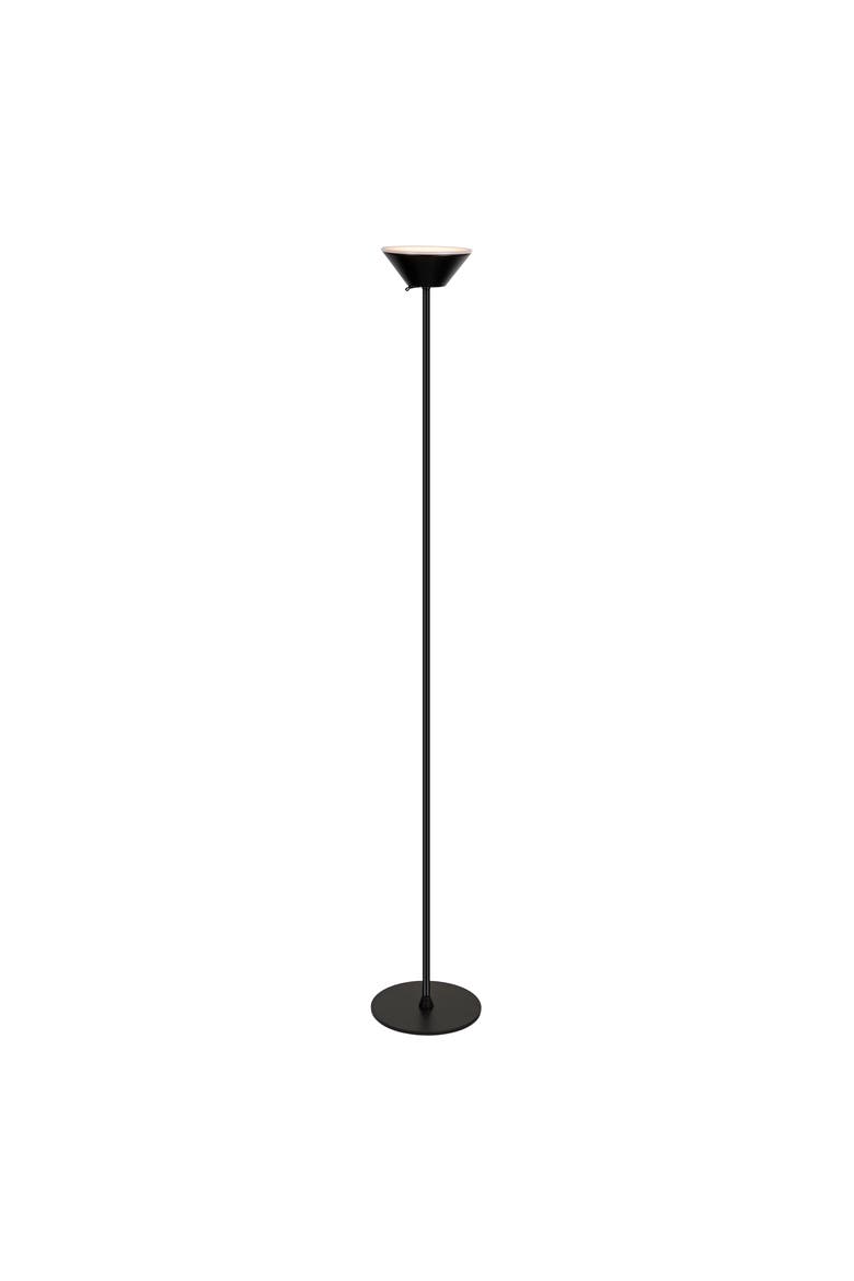Elias Torchiere Metal Adjustable Height Rechargeable Cordless Integrated Portable Touch Sensor Dimmable LED Indoor/Outdoor Floor Lamp, Main, color, Black