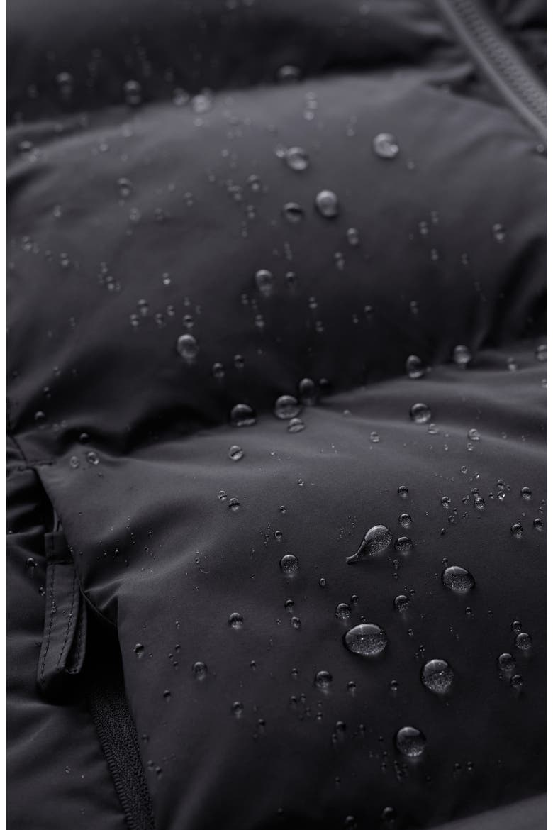 Field Path Waterproof Puffer Jacket, Alternate, color, BLACK