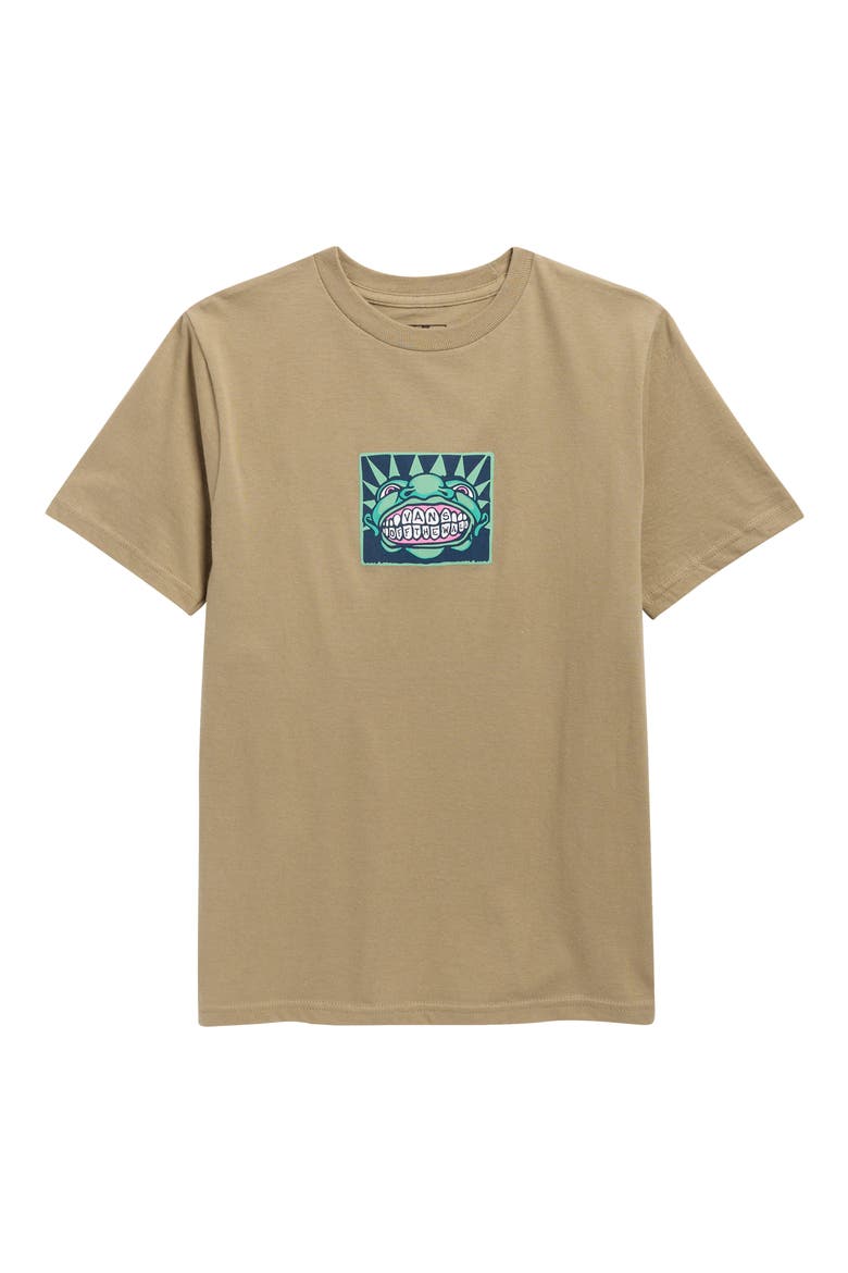 Kids' Logo T-Shirt, Main, color, BAY LEAF