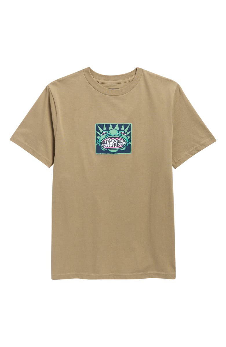 Vans Kids' Logo T-Shirt, Main, color, Bay Leaf