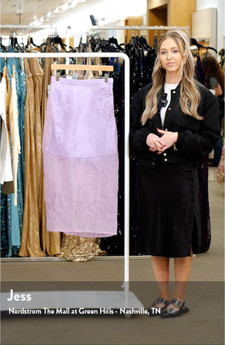 Etta Floral Embroidered Maxi Skirt, sales video thumbnail