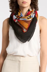 KARL LAGERFELD PARIS Karl Geo Square Scarf