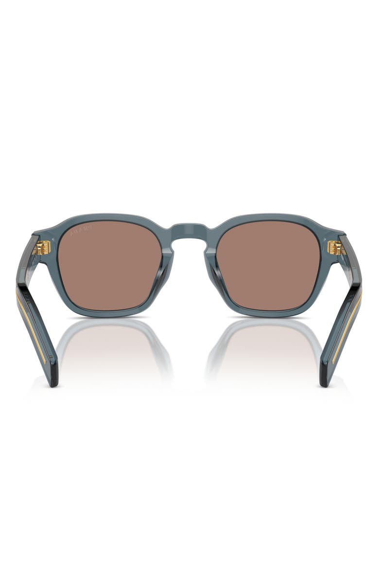 Prada 52mm Round Phantos Sunglasses, Alternate, color, Grey