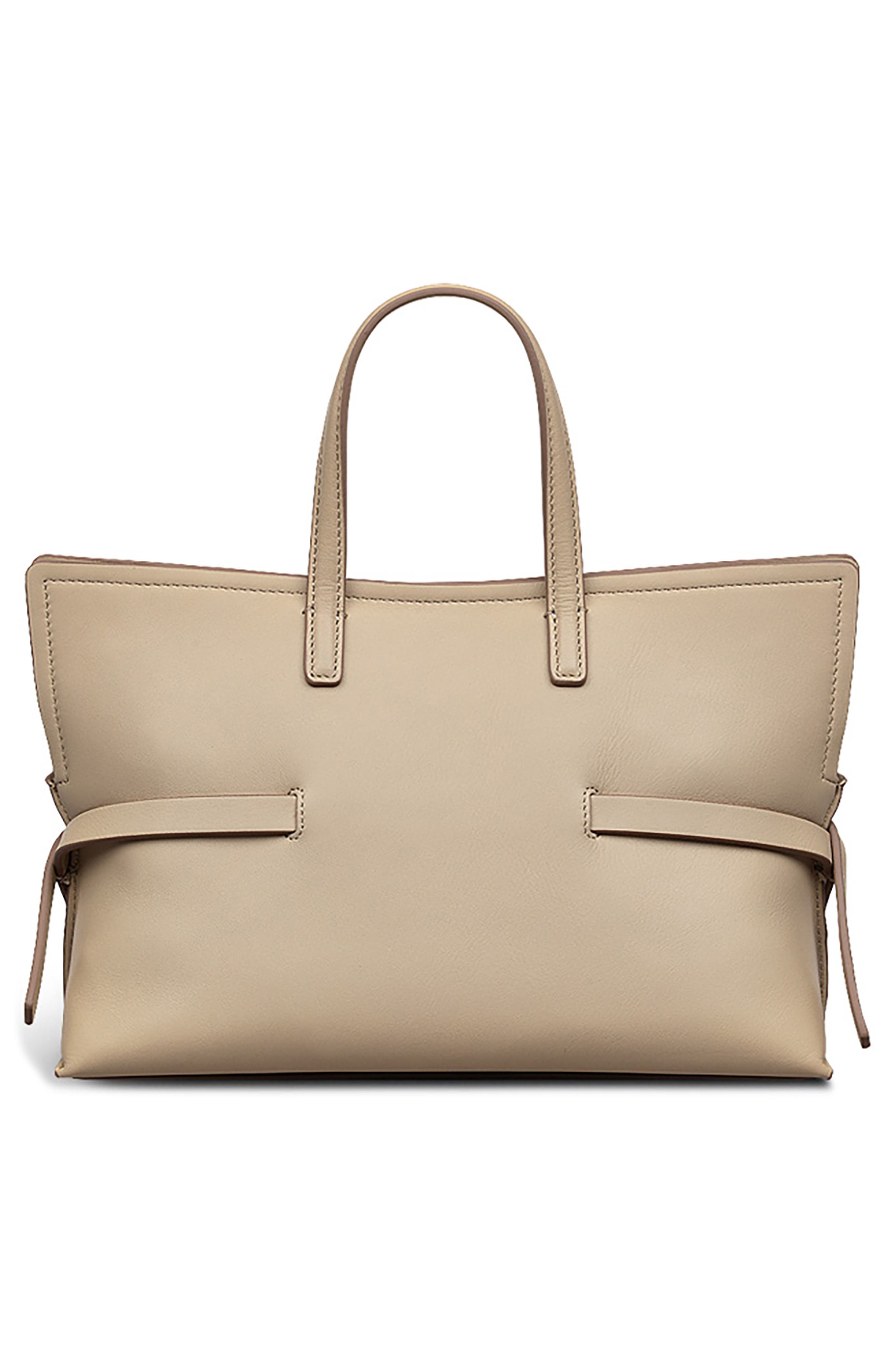 Radley Small Fleet Street Leather Crossbody Bag, Alternate, color, Stone