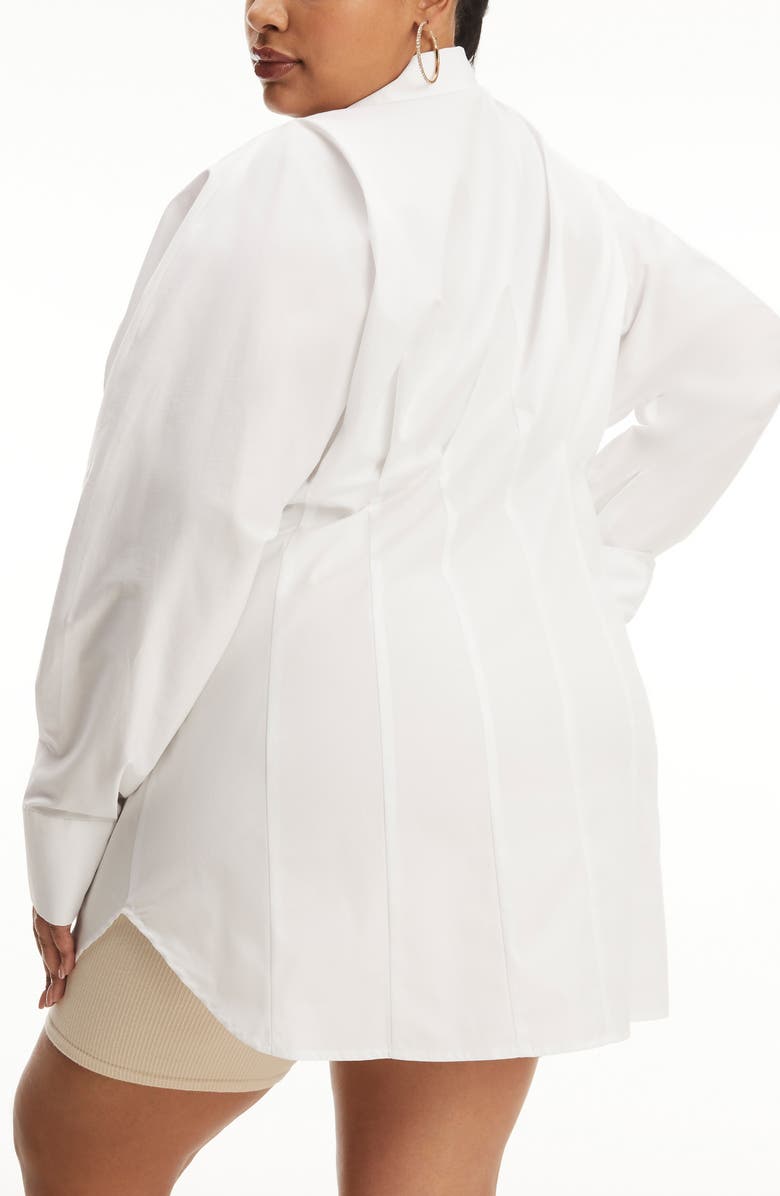 Good American Fitted Shirt, Alternate, color, White001