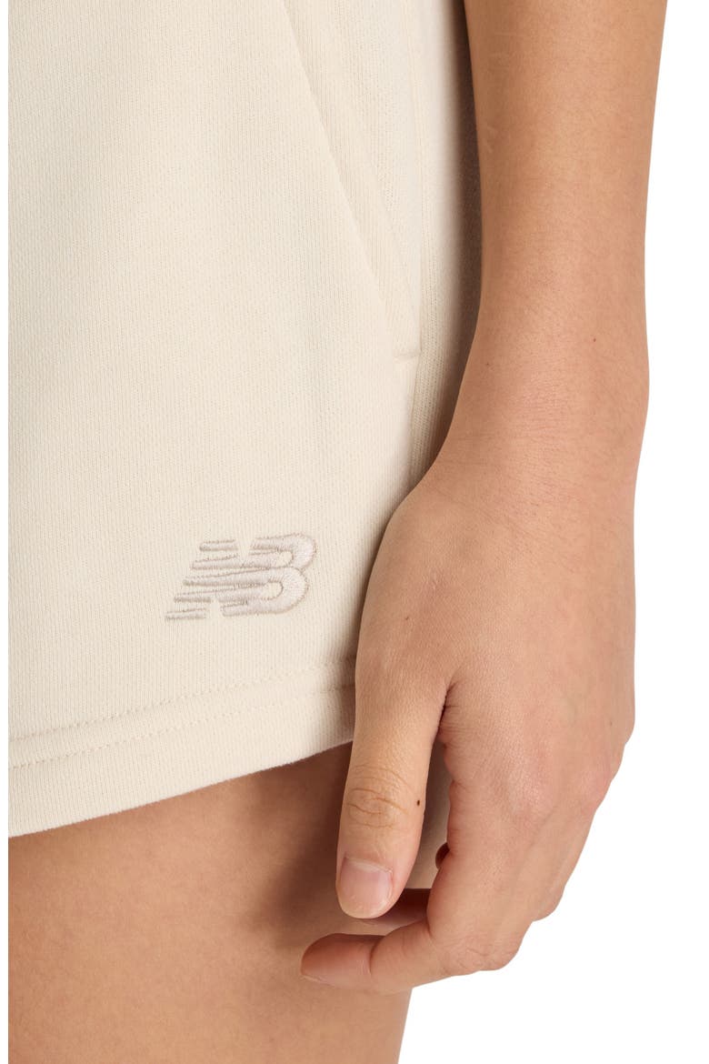 Coastal Fleece Cotton Blend Drawstring Shorts, Alternate, color, LINEN