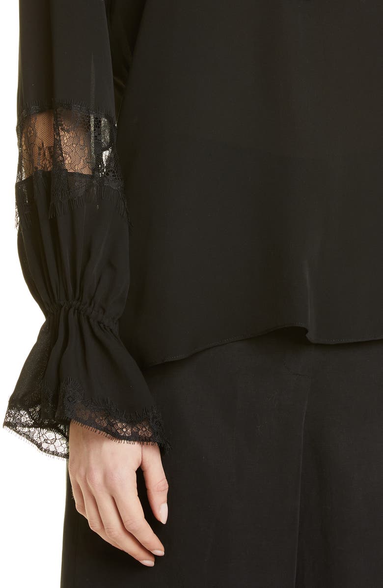 KOBI HALPERIN Nicolette Ruffle Silk Blouse, Alternate, color,