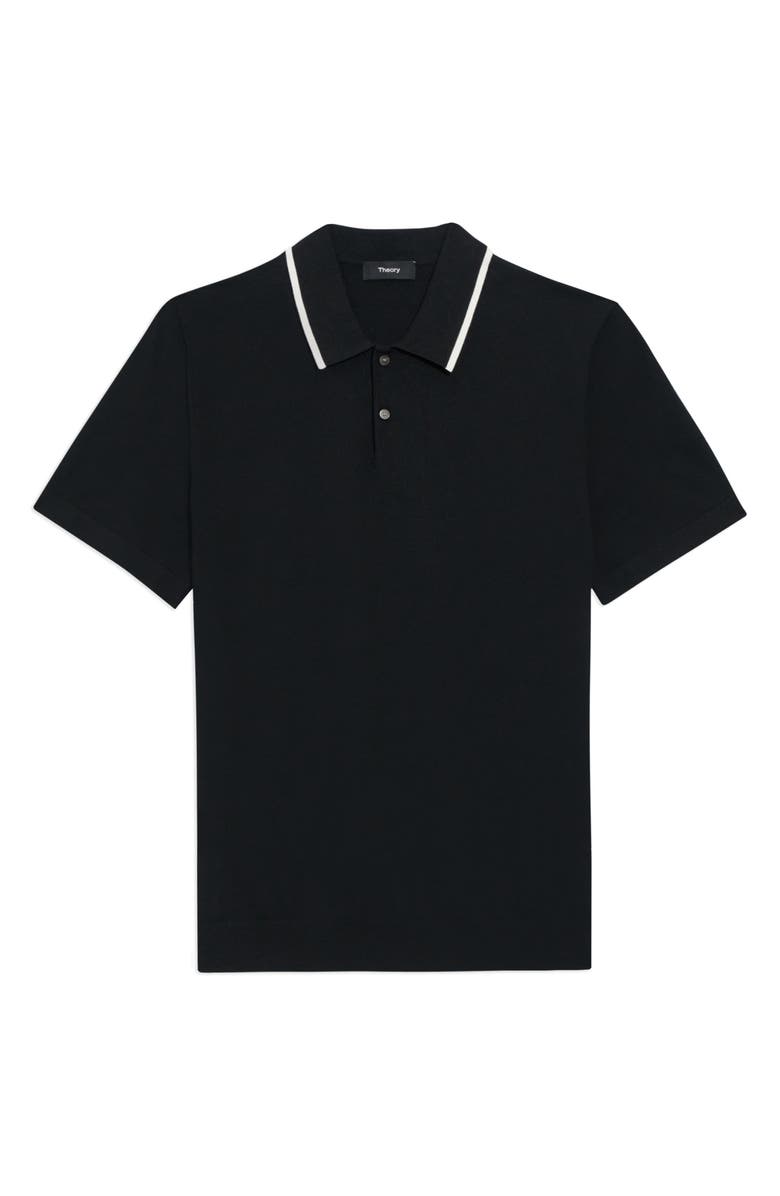 Theory Goris Tipped Solid Polo, Alternate, color,