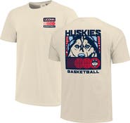 IMAGE ONE Men's Cream UConn Huskies Basketball Staredown Comfort Colors