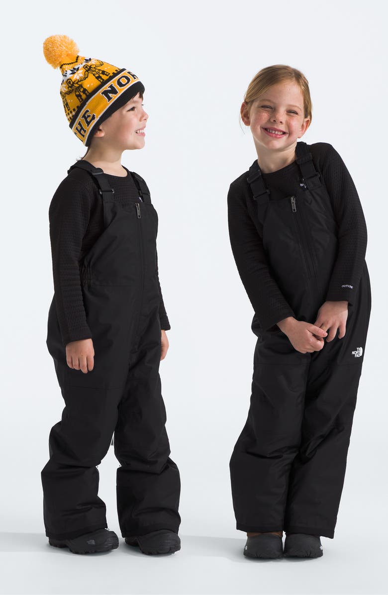 The North Face Kids' Freedom Insulated Waterproof Snow Bibs, Alternate, color, Tnf Black