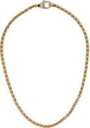 Nadri Gemini Pavé Clasp Link Chain Necklace