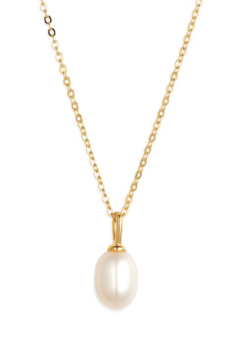 Demi Fine Dainty Freshwater Pearl Pendant Necklace