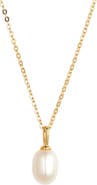 Nordstrom Demi Fine Dainty Freshwater Pearl Pendant Necklace