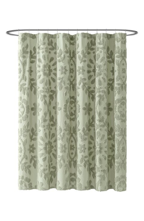 Chenille Laurel Shower Curtain
