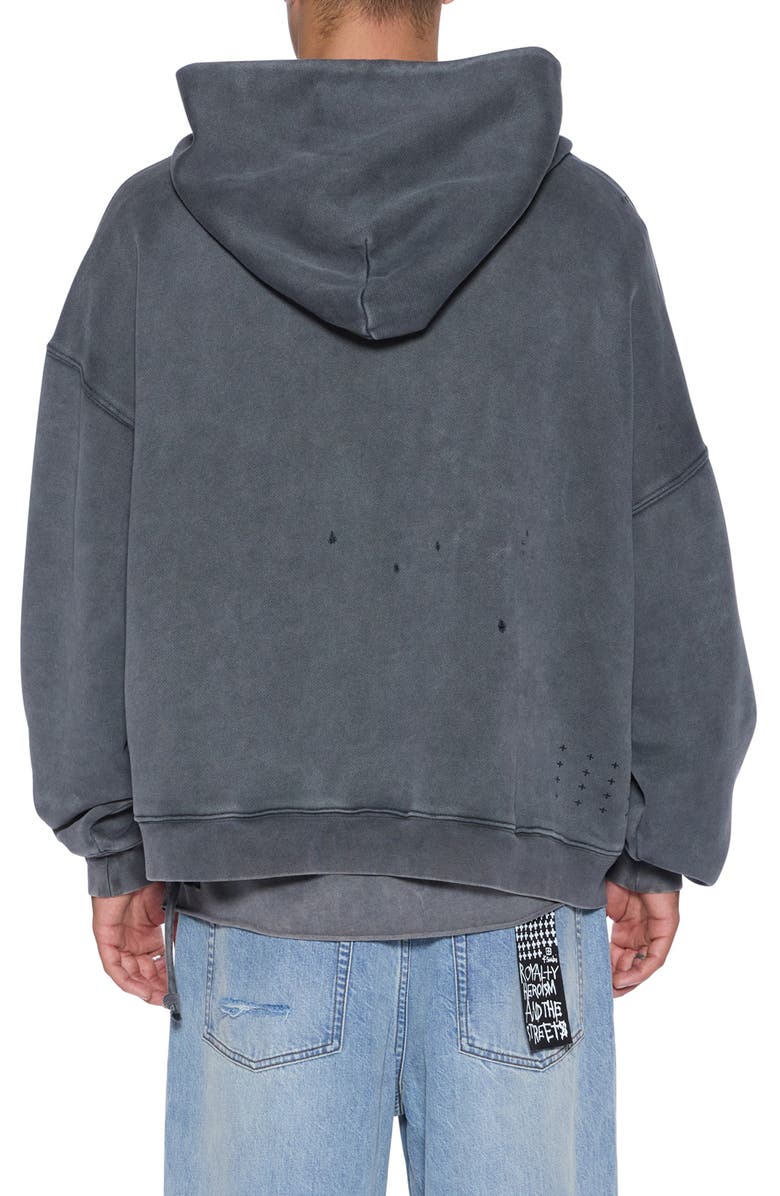 Ksubi Blasted Ekcess Oversize Hoodie, Alternate, color,