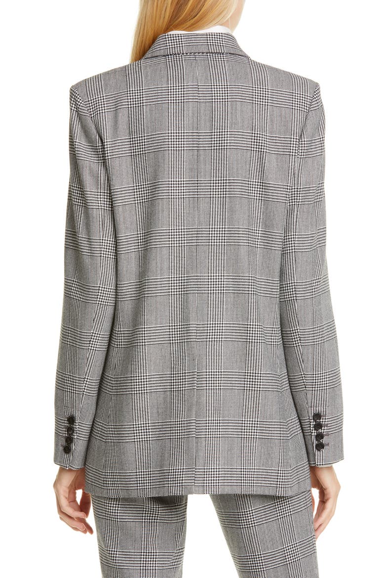 Glen Plaid Double Breasted Blazer, Alternate, color, NOIR MULTI