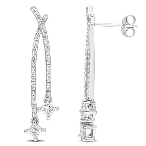 Lab-Grown Diamond Drop Earrings 14k
