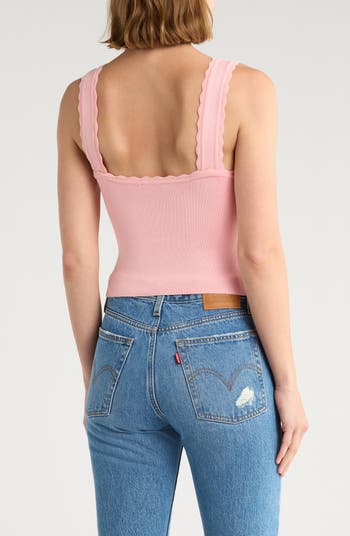 Scalloped Knit Tank