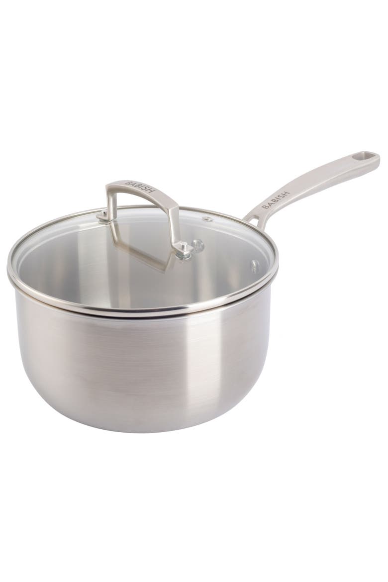 Tri-Ply Professional Grade Stainless Steel Sauce Pan, Alternate, color, Stainless Steel