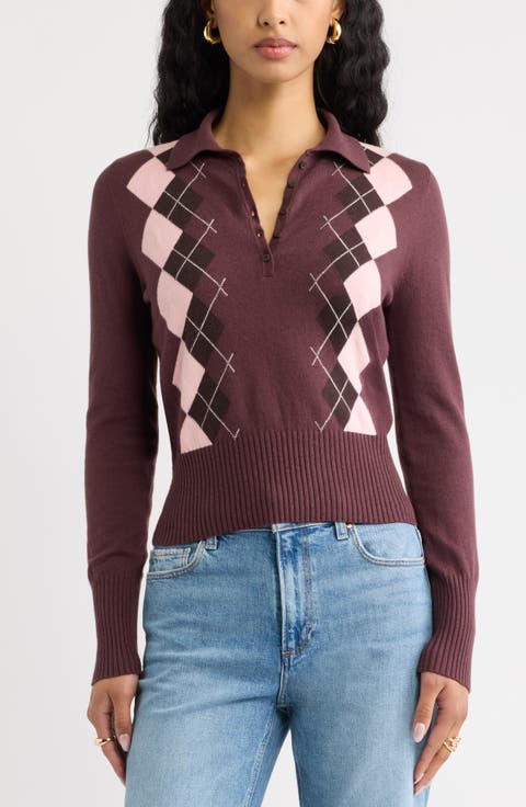 Long Sleeve Polo Sweater