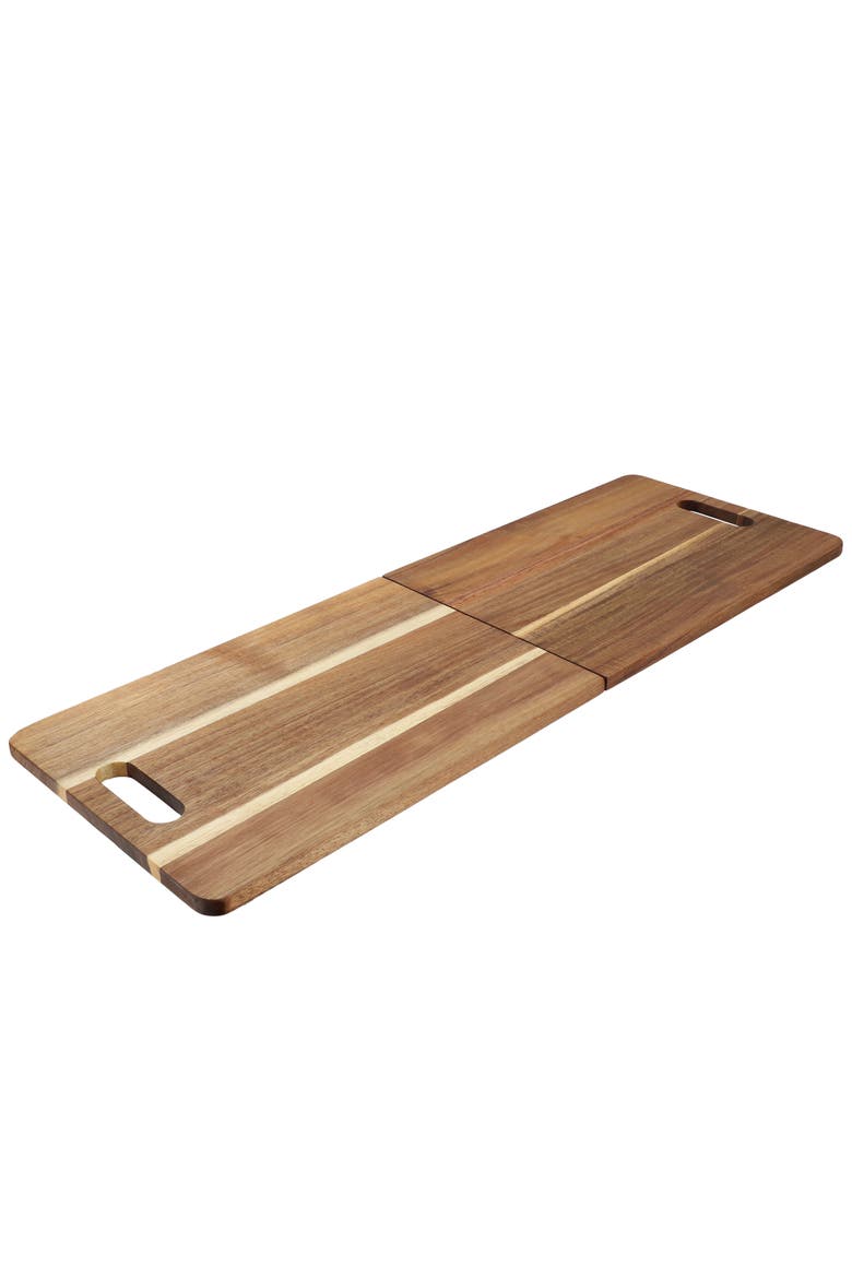 33 x 12 Inch Acacia Wood Folding Serving Board, Alternate, color, Acacia