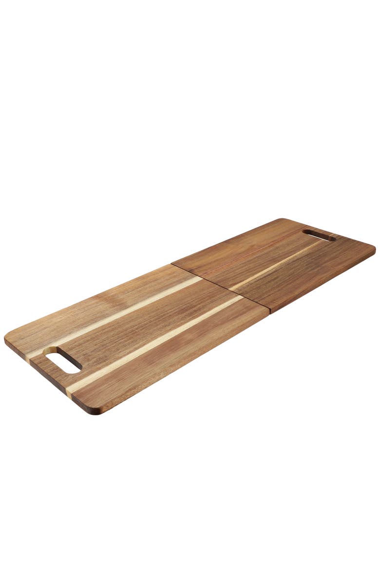 Megachef 33 x 12 Inch Acacia Wood Folding Charcuterie Serving Board, Alternate, color, Acacia