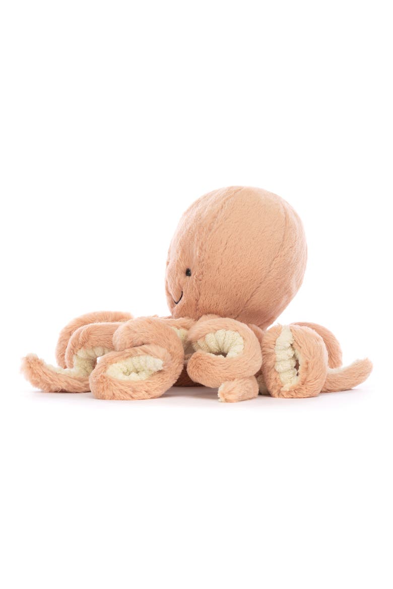 Odell Octopus Stuffed Animal, Alternate, color, PEACH