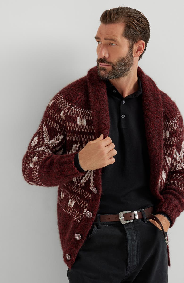 Brunello Cucinelli Lightweight knit Polo, Alternate, color, Black